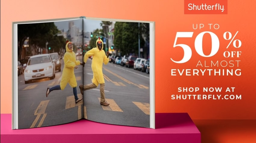 Youtube audio ads: Shutterfly sale